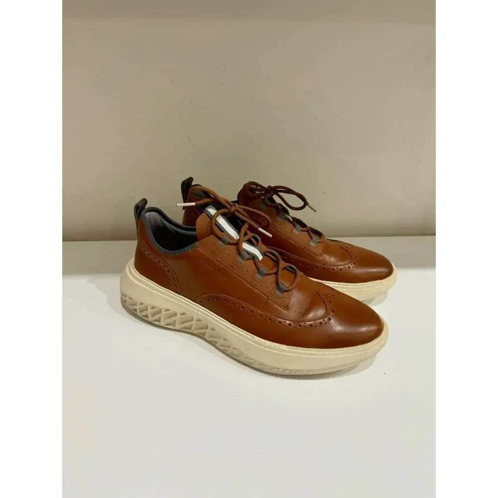 Cole Haan Zerogrand Work From Anywhere Leather Oxford Sneaker Brown Men's 12M